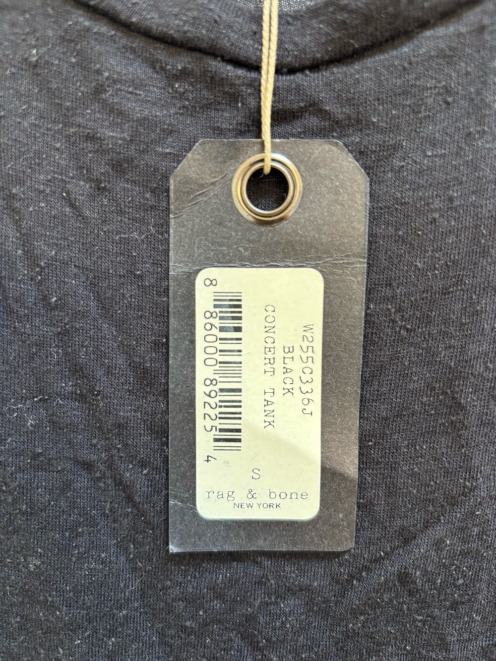 Rag & Bone Black Racerback Scoop Concert Tank Festival Timeless Soft Minimalist - Picture 4 of 10